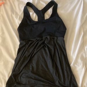 Lululemon workout tank top black and grey